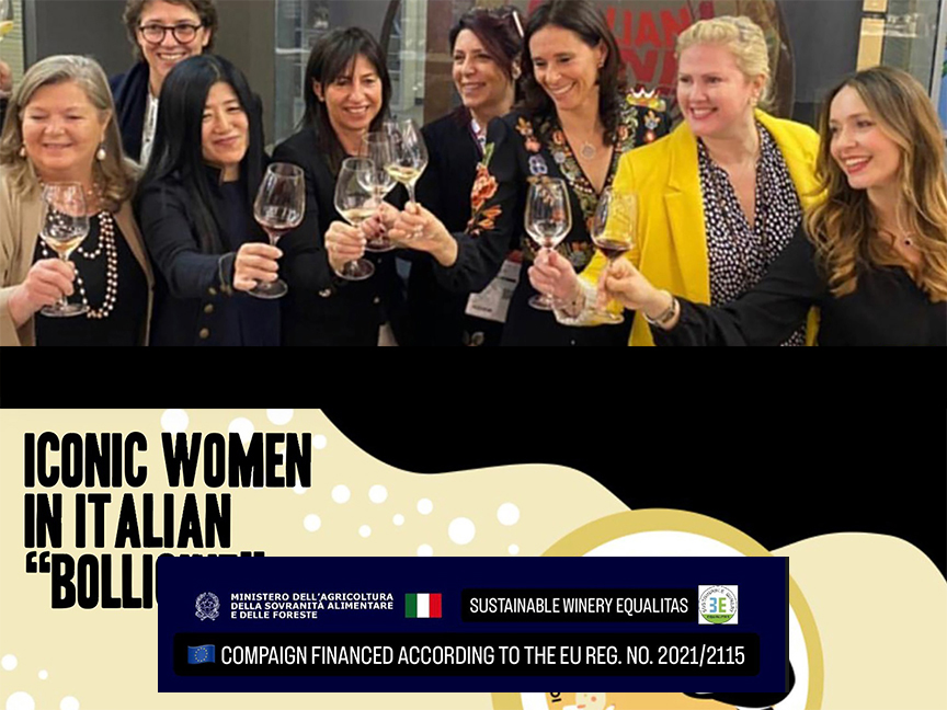 Alicia and Lini 910 featured at Vinitaly panel “Iconic Women in Italian Bollicine,” moderated by Alison&nbsp;Napjus.